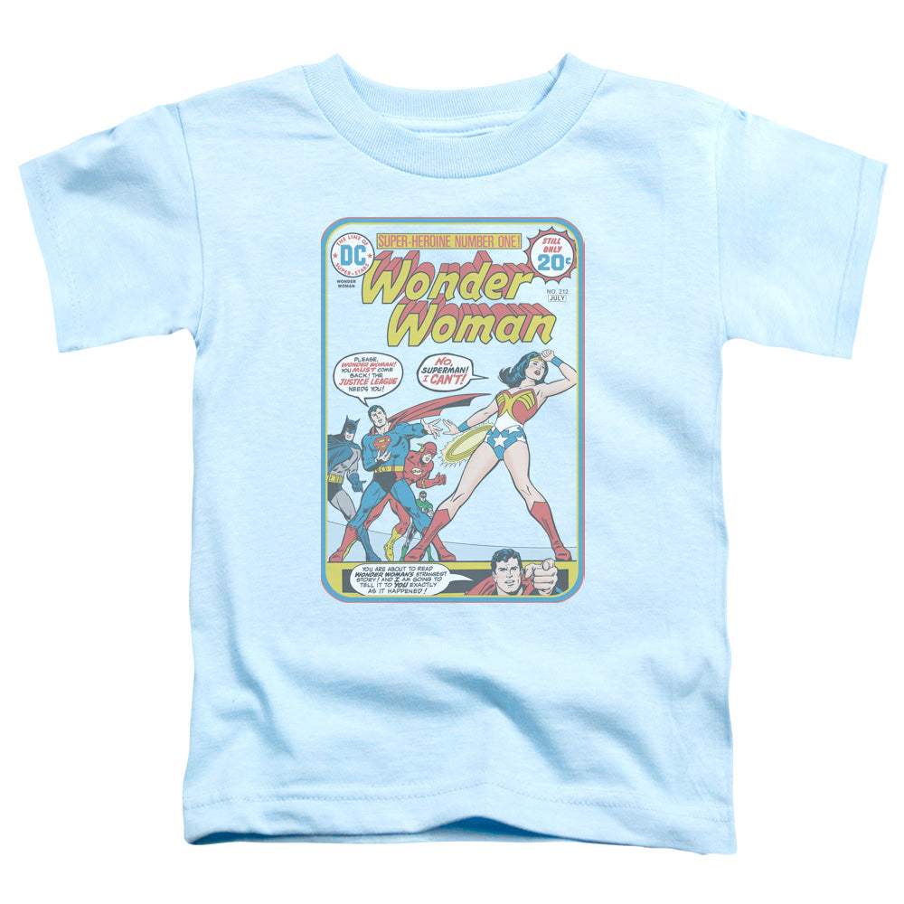 Justice League Ww #212 Cover Toddler Kids Youth T Shirt Light Blue Officially Licensed