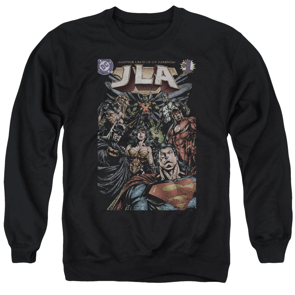 Justice League #1 Cover Mens Crewneck Sweatshirt Black Officially Licensed