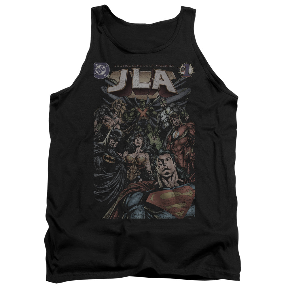 Justice League #1 Cover Mens Tank Top Shirt Black Officially Licensed