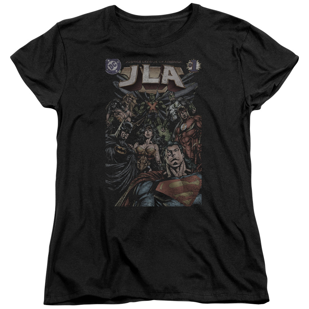 Justice League #1 Cover Womens T Shirt Black Officially Licensed