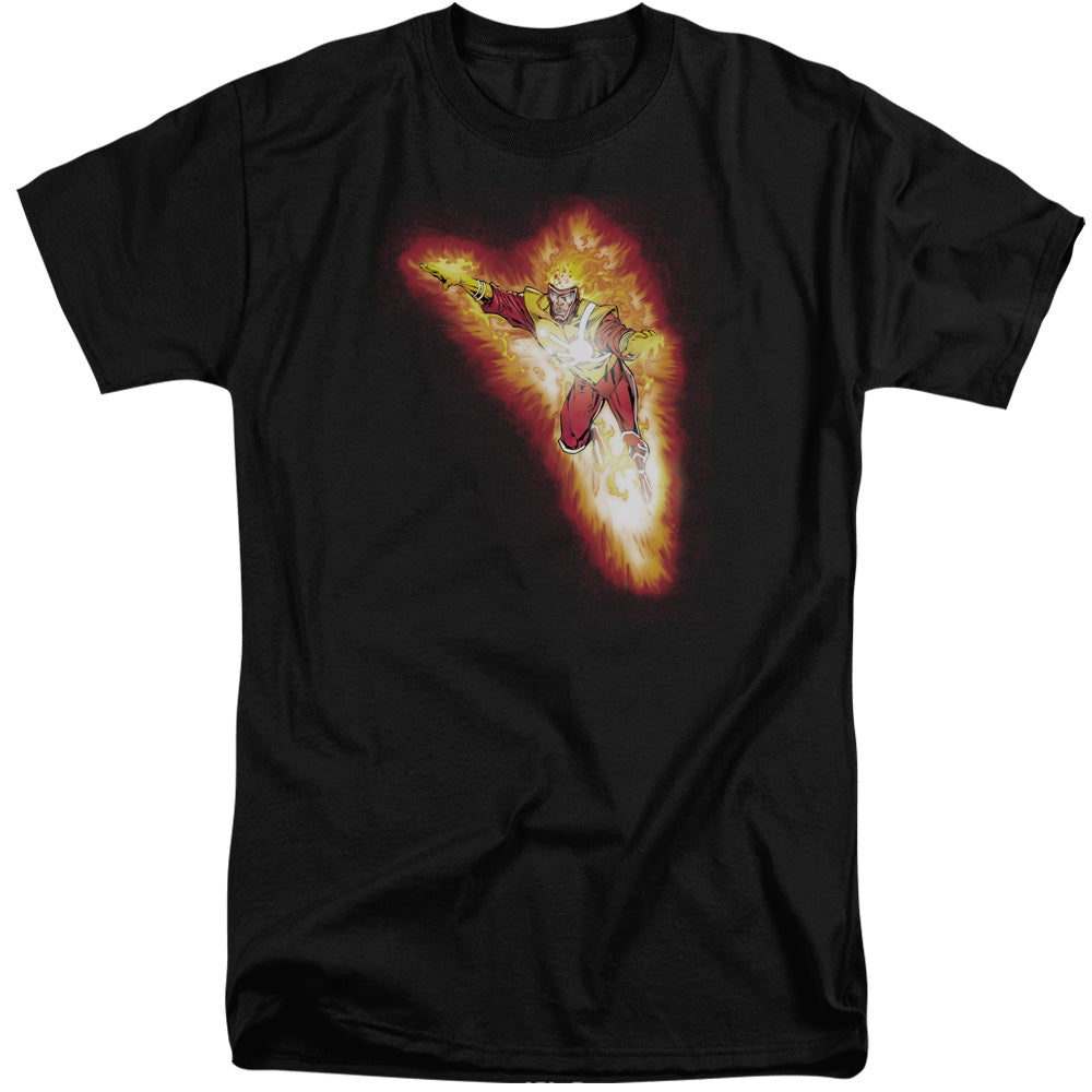 Justice League Firestorm Blaze Mens Tall T Shirt Black Officially Licensed