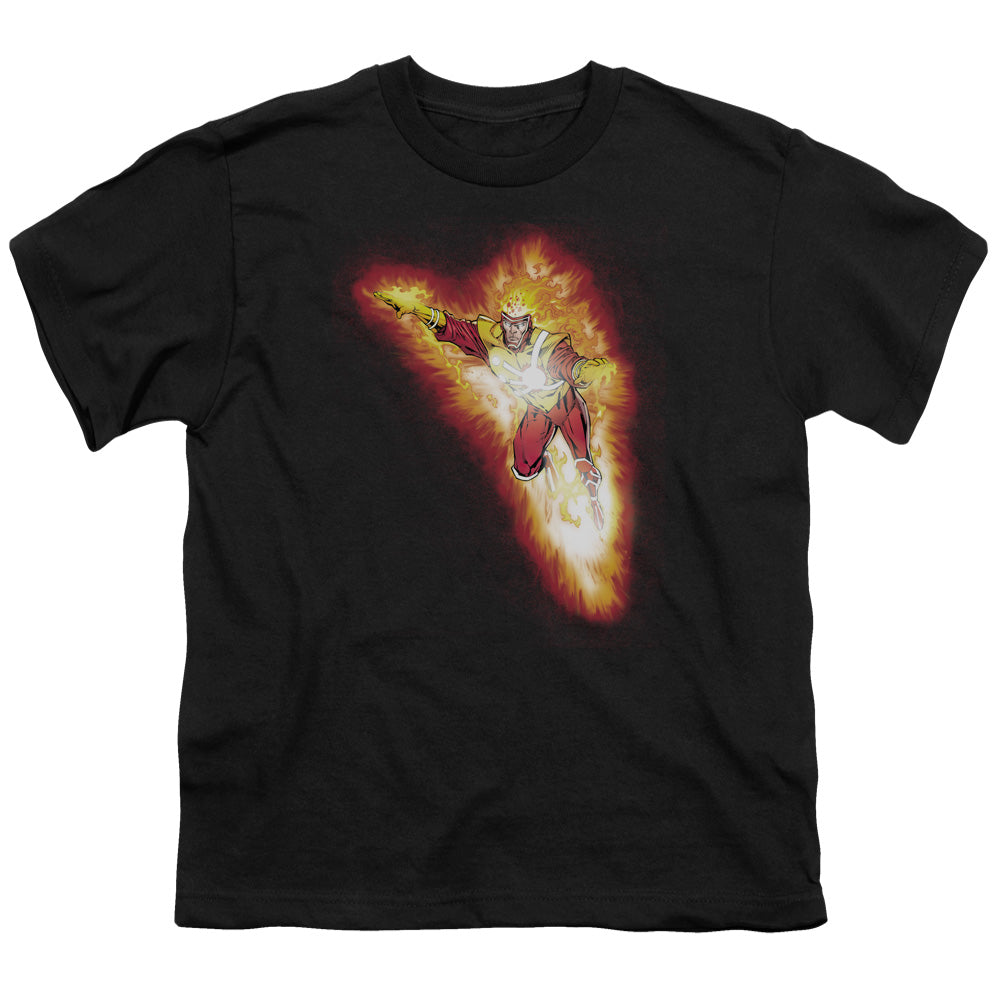 Justice League Firestorm Blaze Kids Youth T Shirt Black Officially Licensed