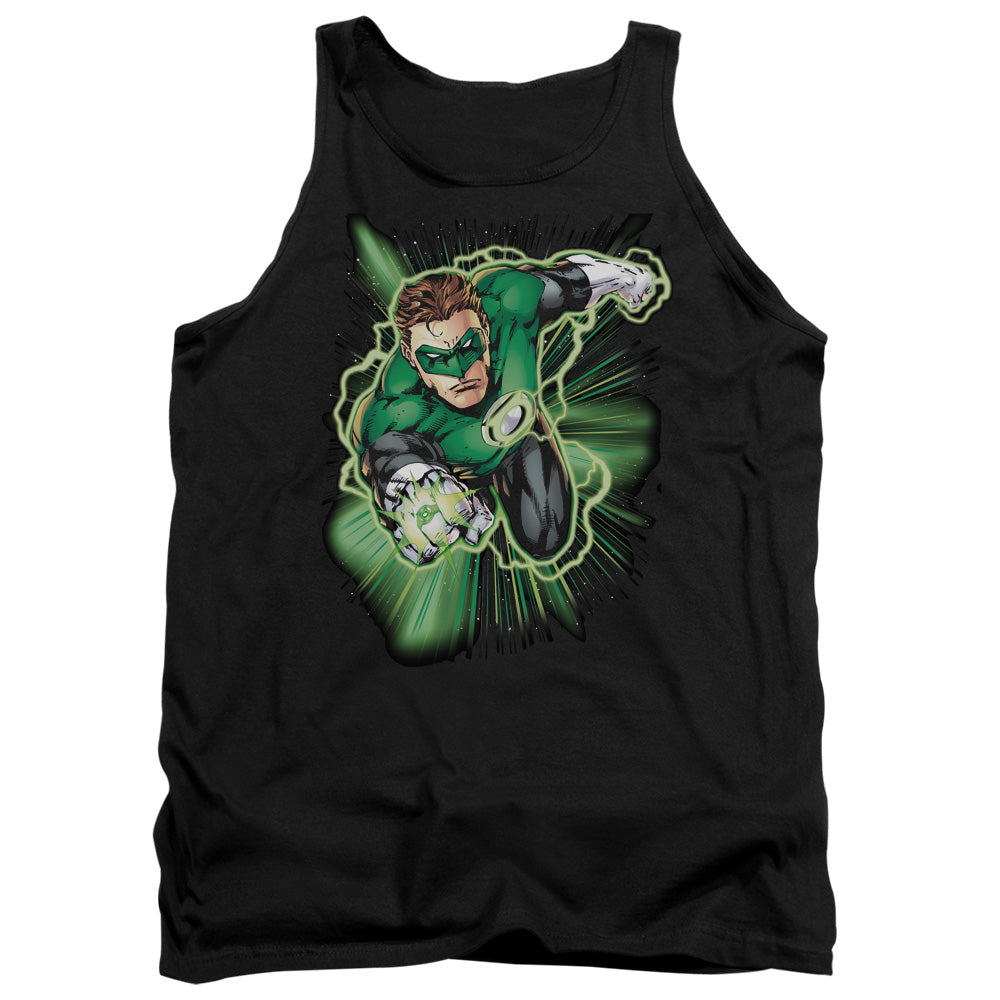 Justice League Green Lantern Energy Mens Tank Top Shirt Black Officially Licensed