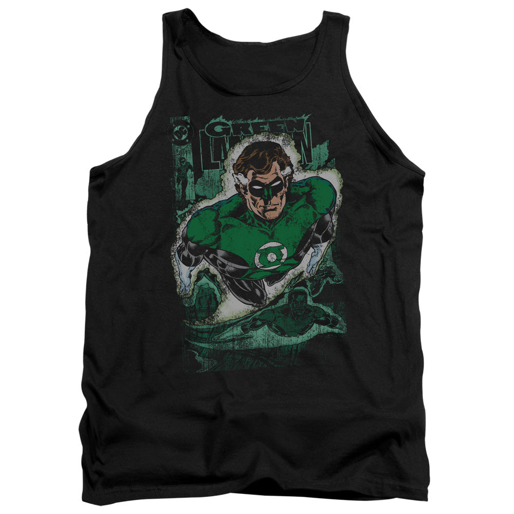 Justice League Green Lantern #1 Distress Mens Tank Top Shirt Black Officially Licensed
