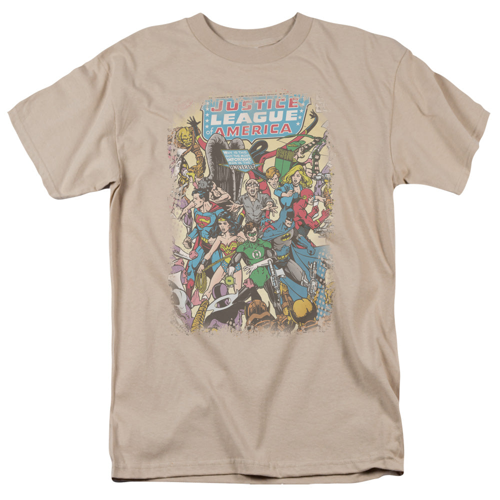 Justice League Of America Most Important Man Mens T Shirt Sand Officially Licensed