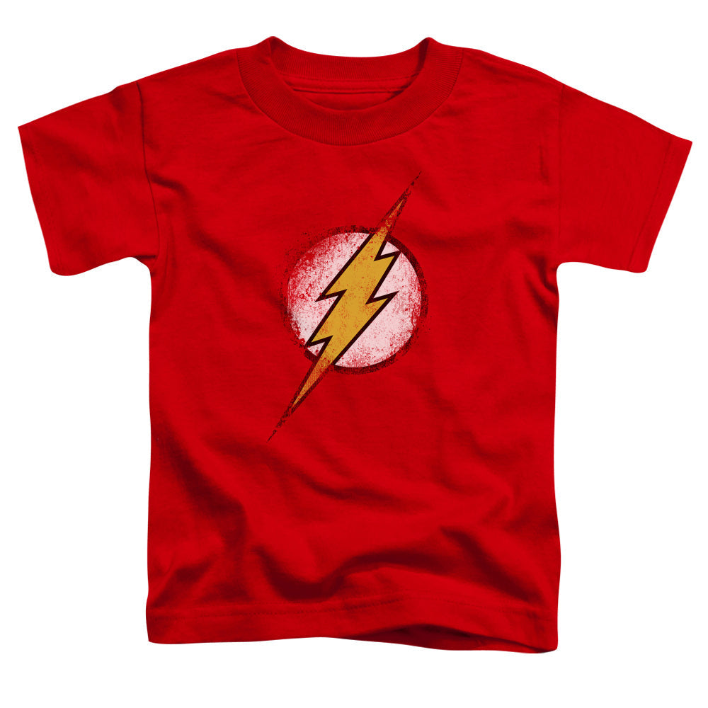 Justice League Destroyed Flash Logo Toddler Kids Youth T Shirt Red Officially Licensed
