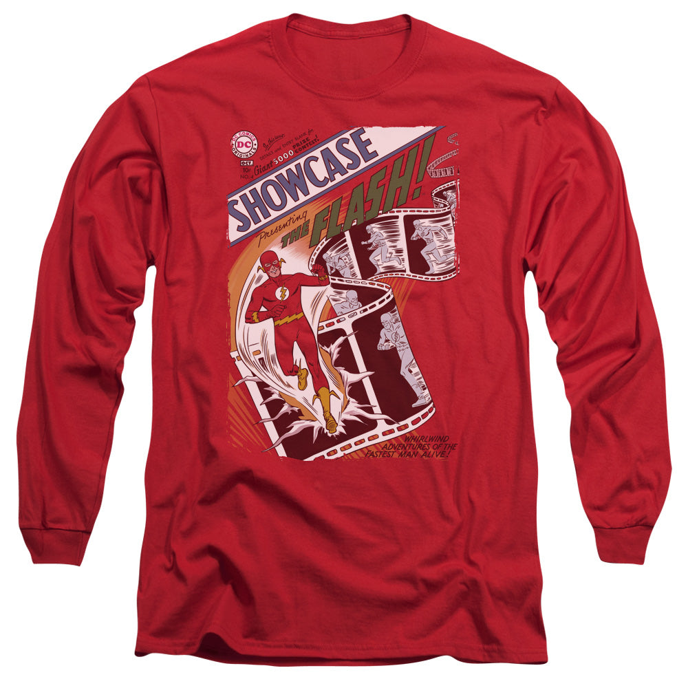 Justice League Showcase #4 Cover Mens Long Sleeve Shirt Red Officially Licensed