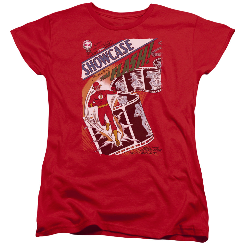 Justice League Showcase #4 Cover Womens T Shirt Red Officially Licensed