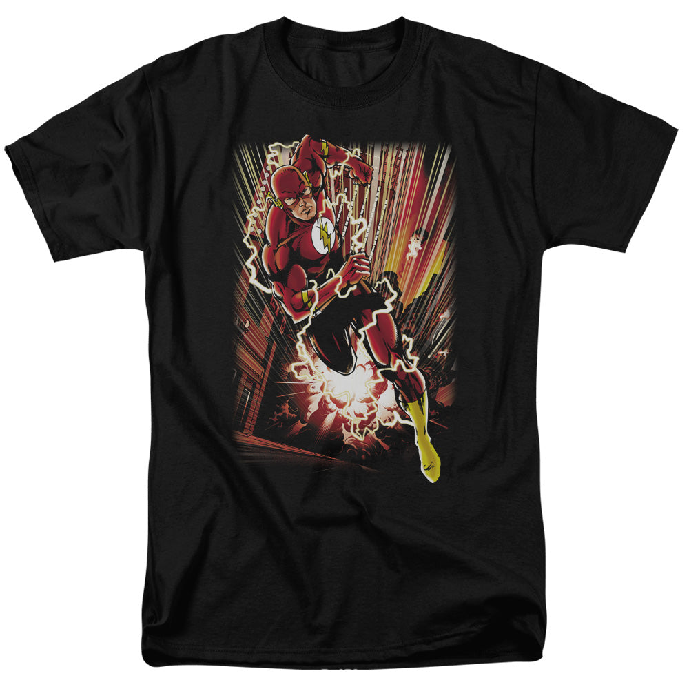 Justice League Of America Street Speed Mens T Shirt Black Officially Licensed