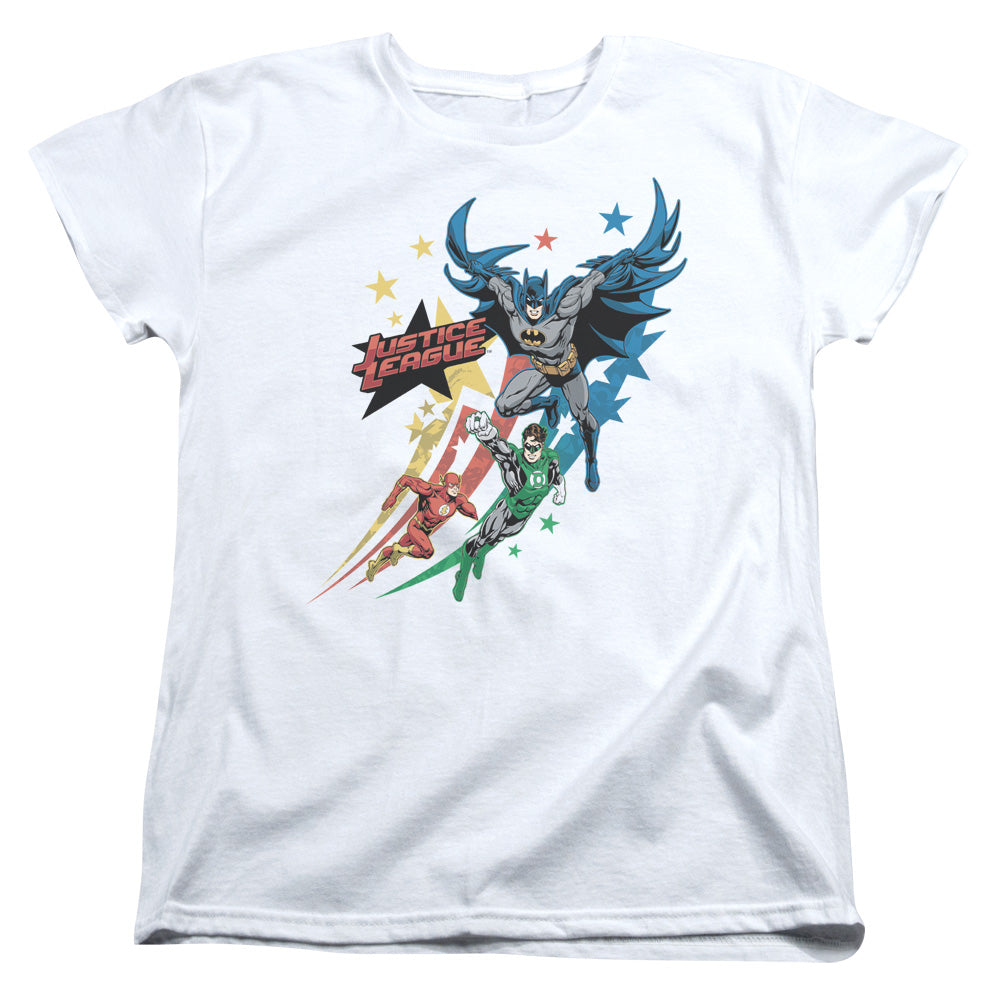 Justice League Allegiance Womens T Shirt White Officially Licensed