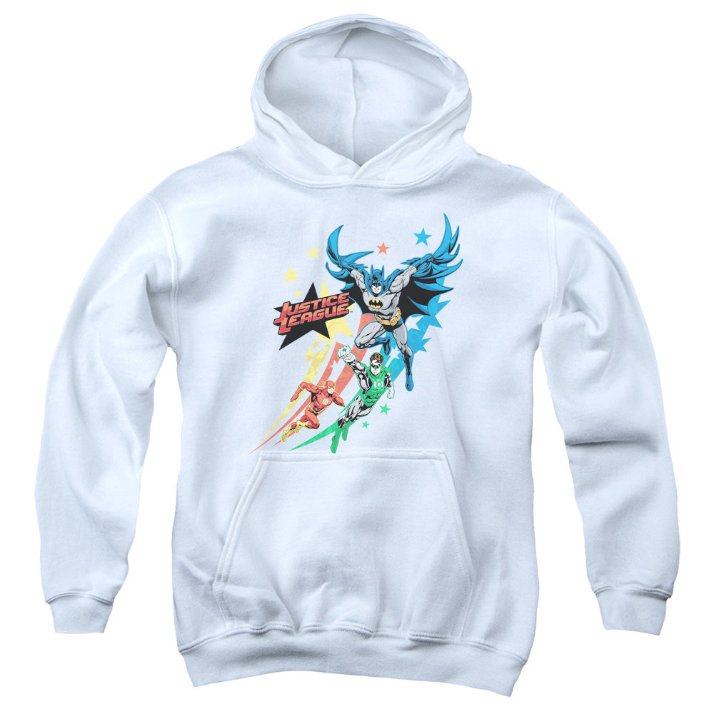 Justice League Allegiance Kids Youth Hoodie White Officially Licensed