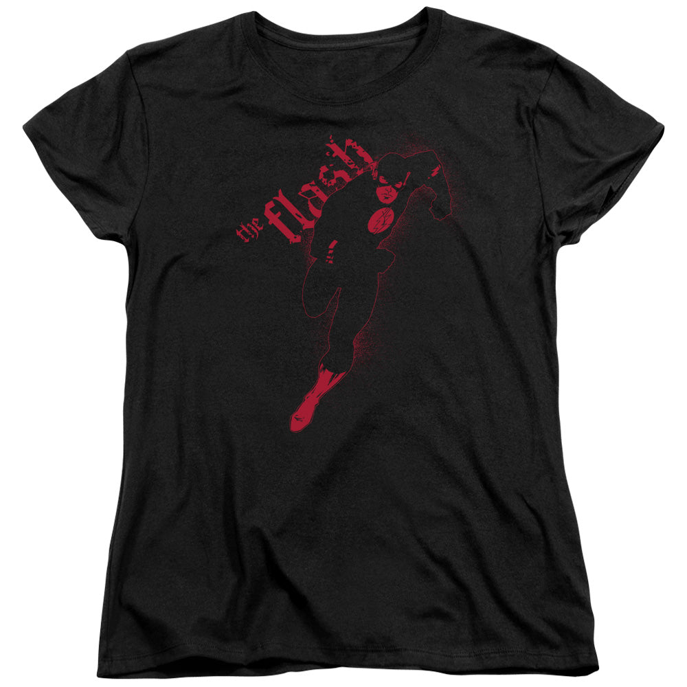 Justice League Flash Darkness Womens T Shirt Black Officially Licensed