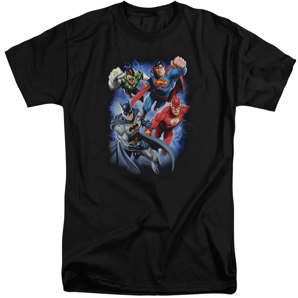 Justice League Of America Storm Makers Mens Tall T Shirt Black Officially Licensed