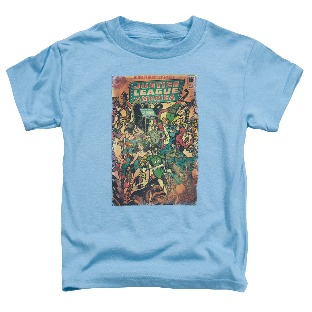 Justice League No 212 Vintage Toddler Kids Youth T Shirt Carolina Blue Officially Licensed