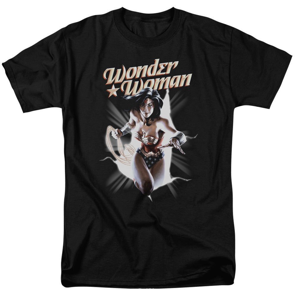 Justice League Of America Ww Break Out Mens T Shirt Black Officially Licensed