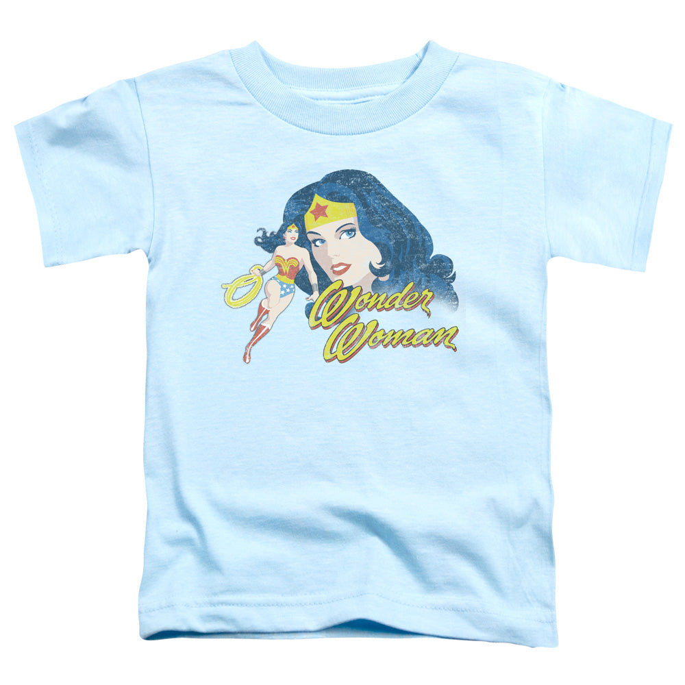 Justice League Portrait Toddler Kids Youth T Shirt Light Blue Officially Licensed