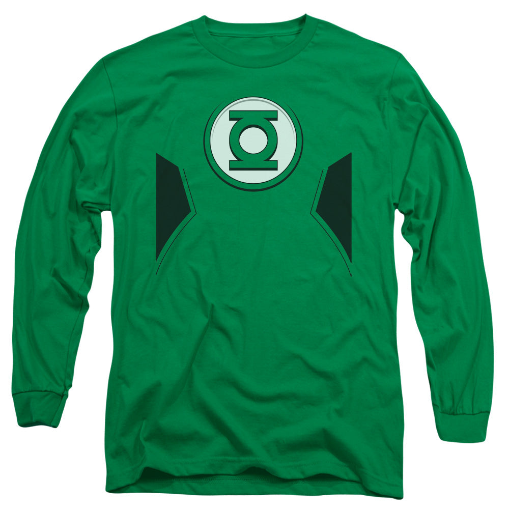 Justice League Of America New Gl Costume Mens Long Sleeve Shirt Kelly Green Officially Licensed