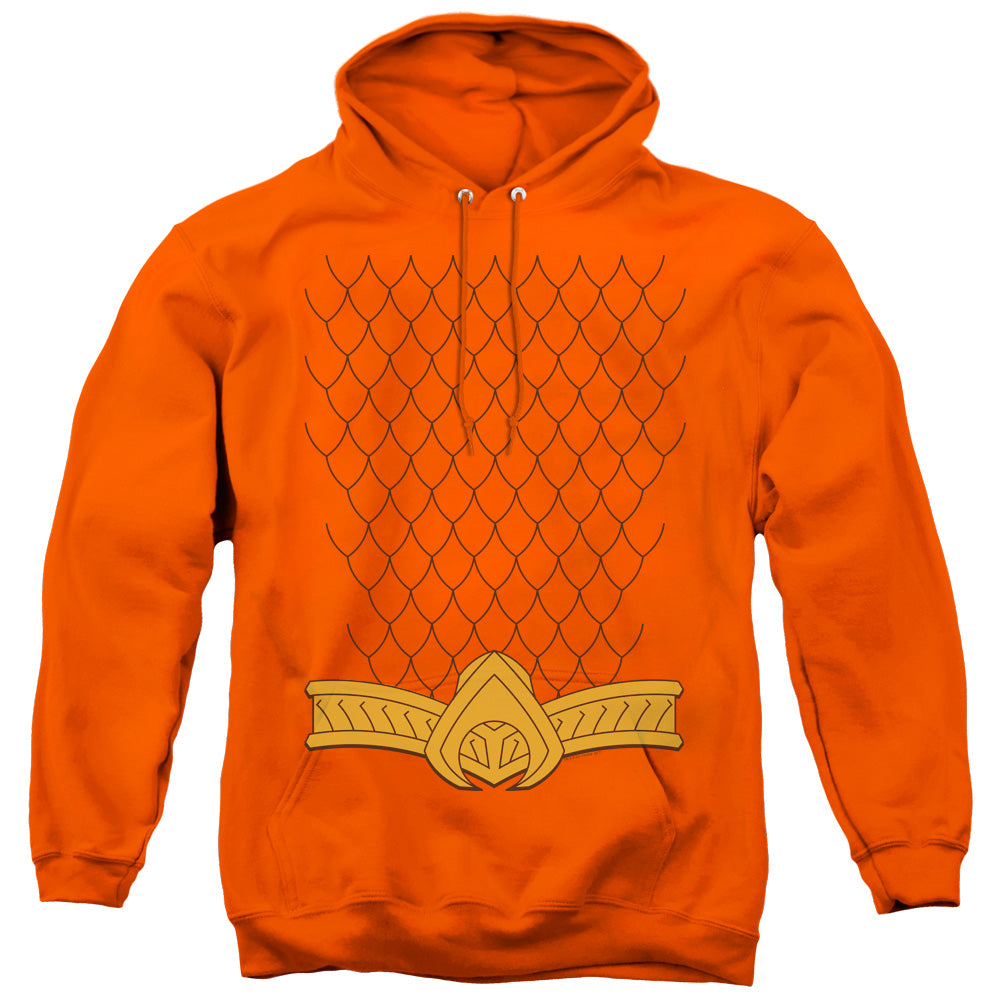 Justice League New Aqua Uniform Mens Hoodie Orange Officially Licensed