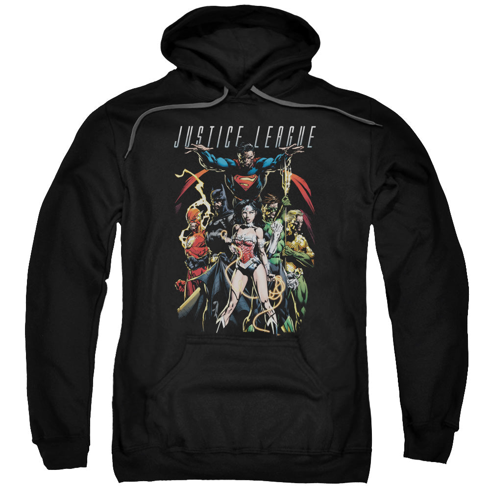 Justice League Dark Days Mens Hoodie Black Officially Licensed