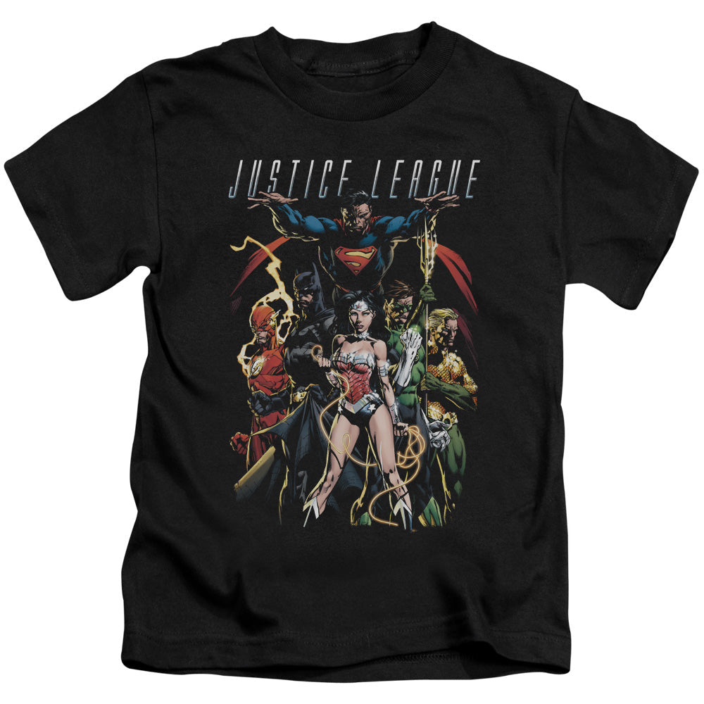 Justice League Dark Days Juvenile Kids Youth T Shirt Black Officially Licensed