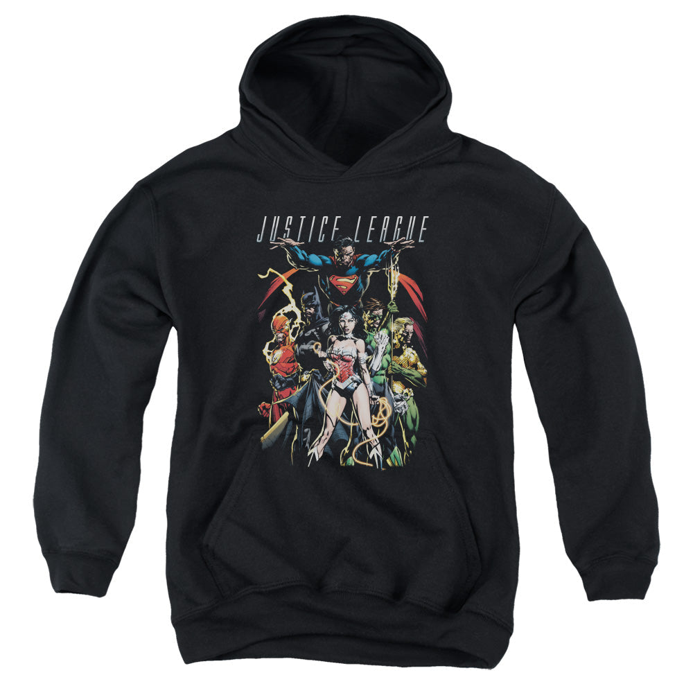 Justice League Dark Days Kids Youth Hoodie Black Officially Licensed