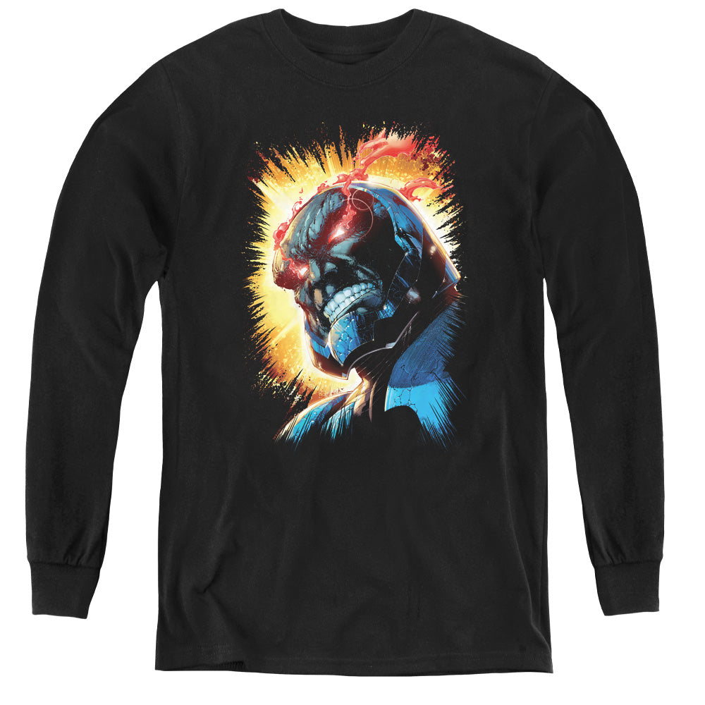 Justice League Darkseid is Long Sleeve Kids Youth T Shirt Black Officially Licensed