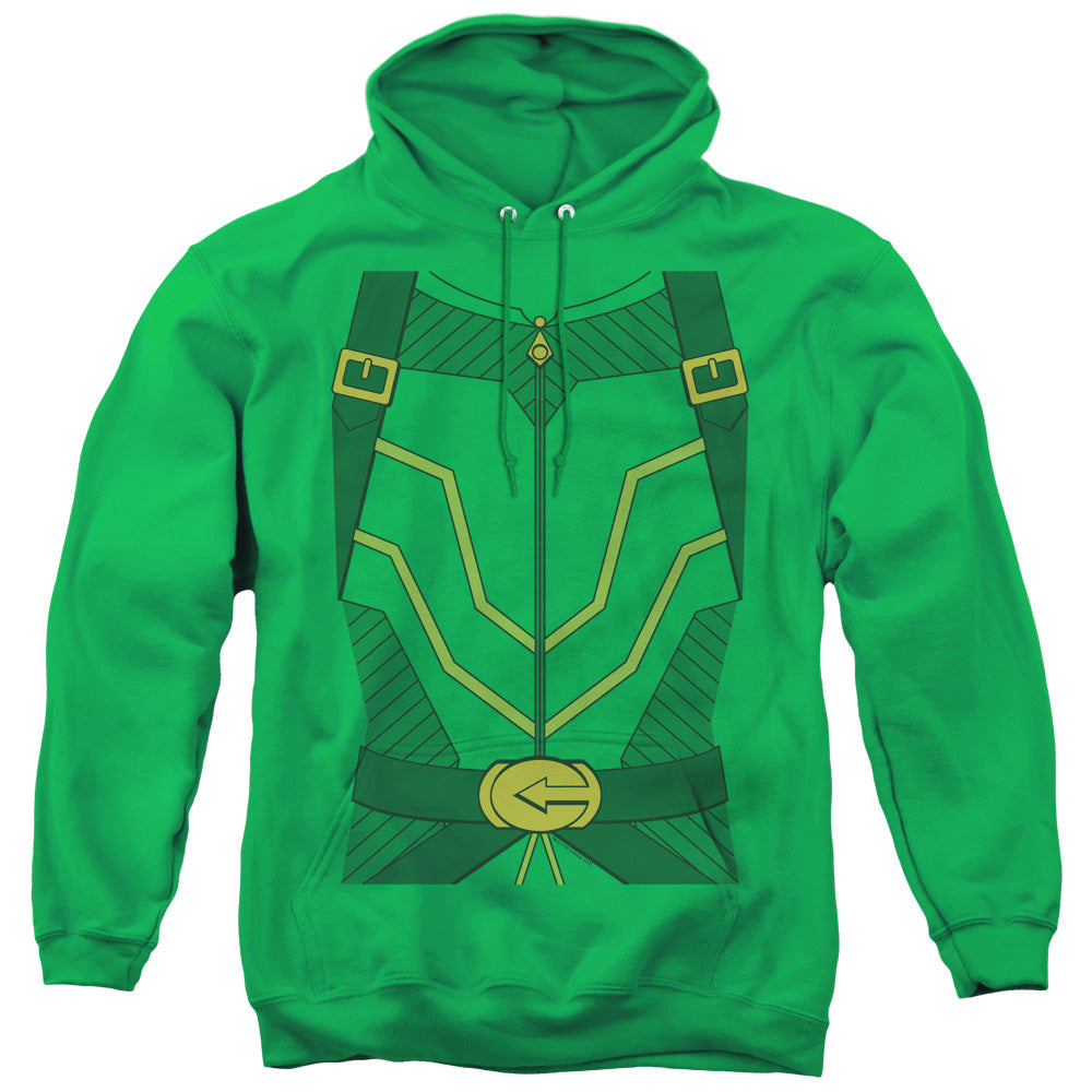 Justice League Arrow Uniform Mens Hoodie Kelly Green Officially Licensed