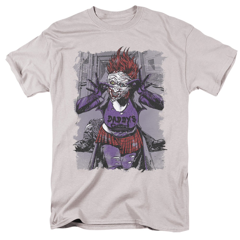 Justice League Of America Jokers Daughter Mens T Shirt Silver Officially Licensed
