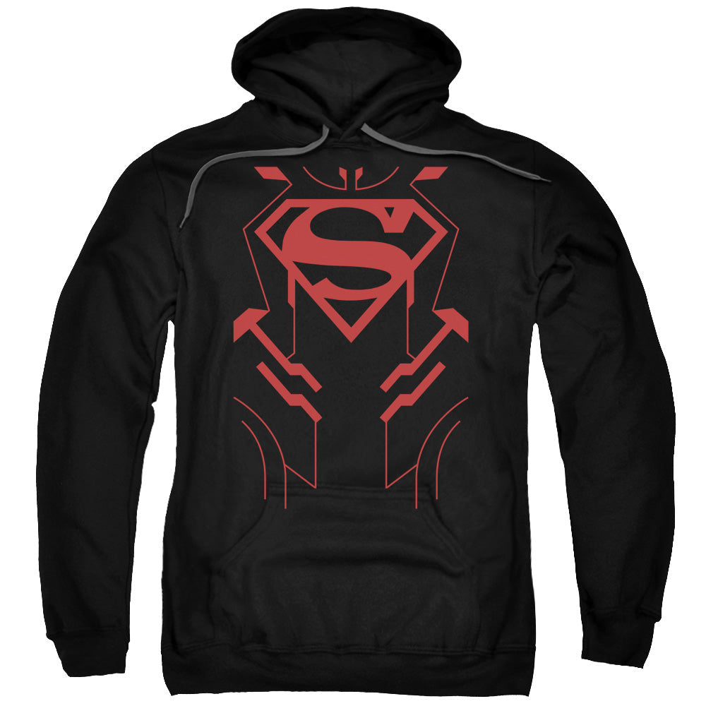 Justice League Superboy Mens Hoodie Black Officially Licensed