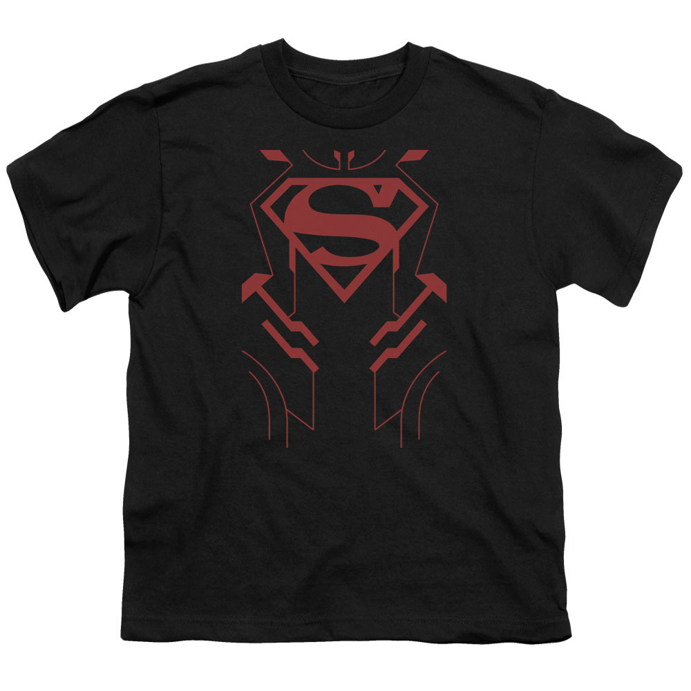 Justice League Superboy Kids Youth T Shirt Black Officially Licensed