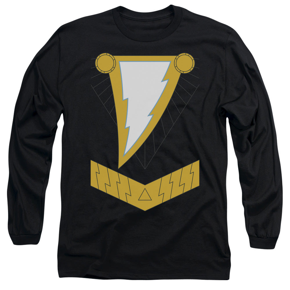 Justice League Black Adam Mens Long Sleeve Shirt Black Officially Licensed