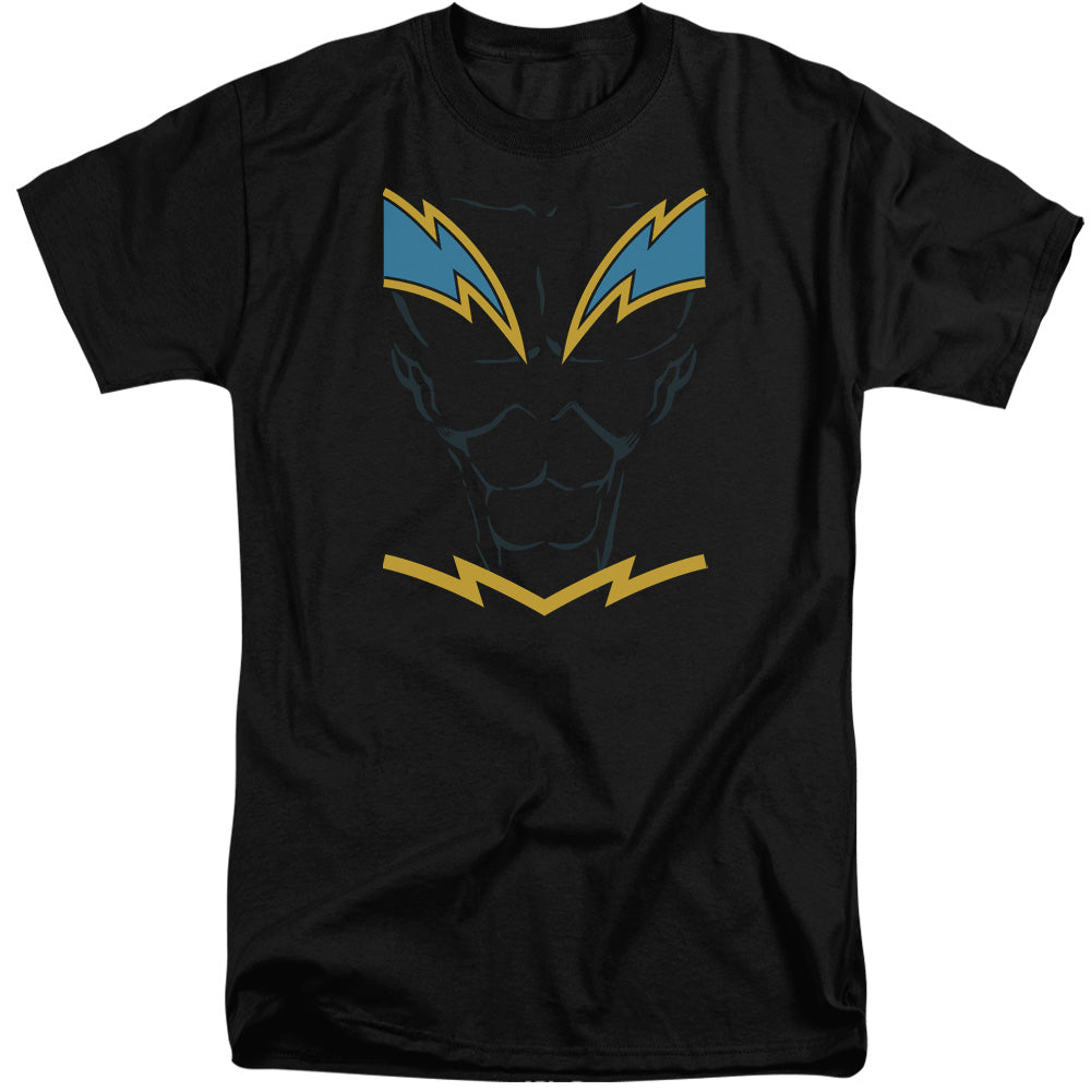 Justice League Of America Black Lightning Mens Tall T Shirt Black Officially Licensed