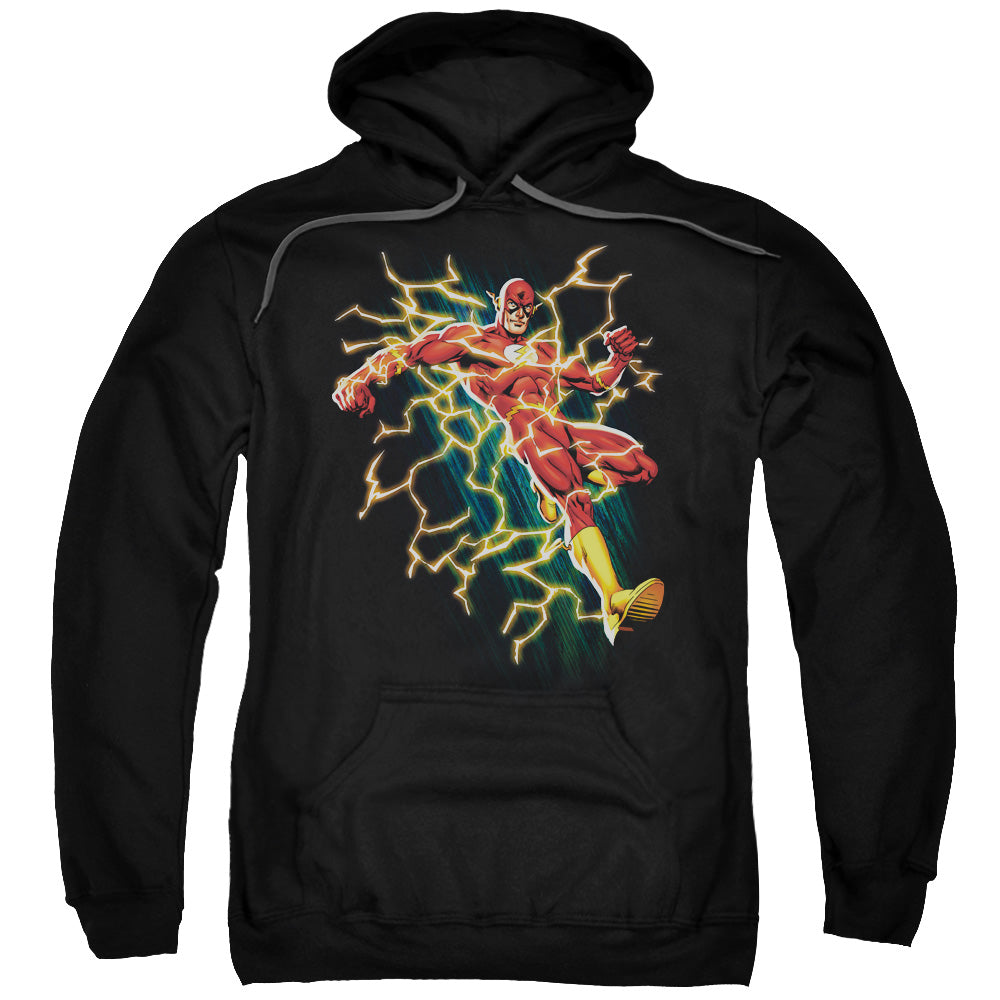 Justice League Electric Death Mens Hoodie Black Officially Licensed