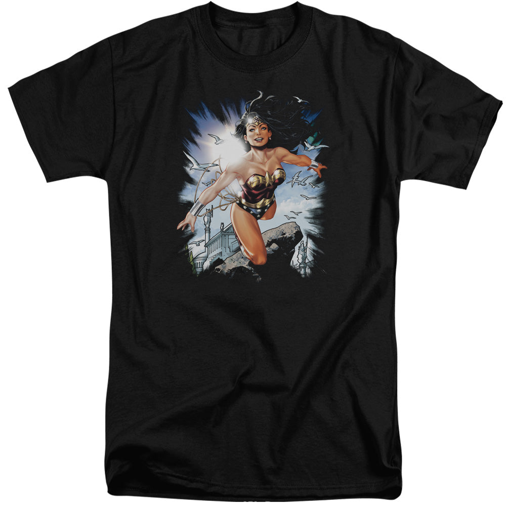 Justice League Of America Of Themyscira Mens Tall T Shirt Black Officially Licensed