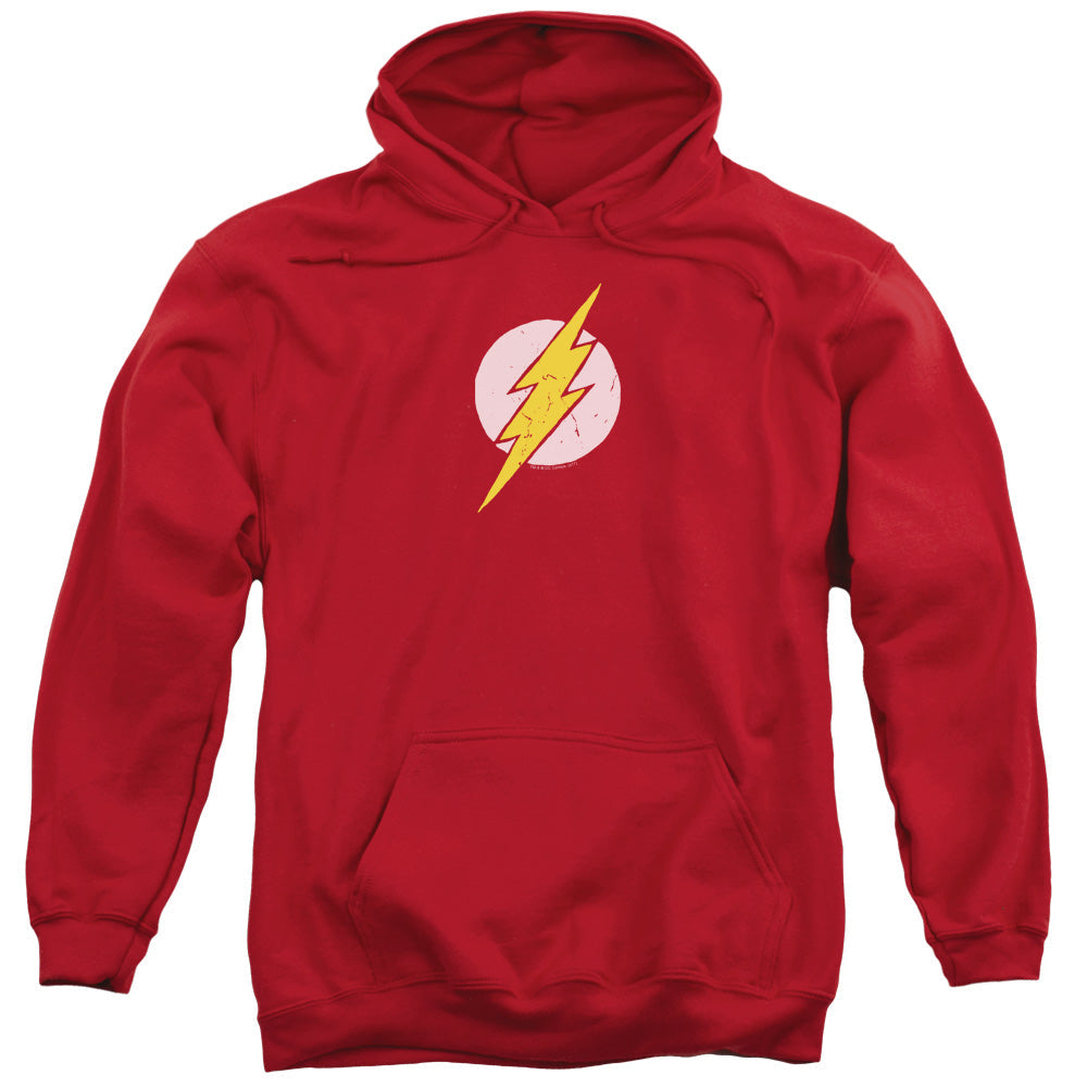 Justice League Rough Flash Mens Hoodie Red Officially Licensed