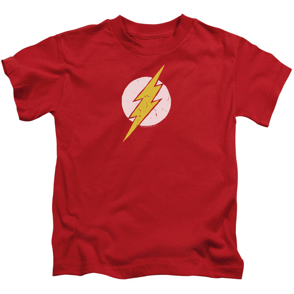 Justice League Rough Flash Juvenile Kids Youth T Shirt Red Officially Licensed