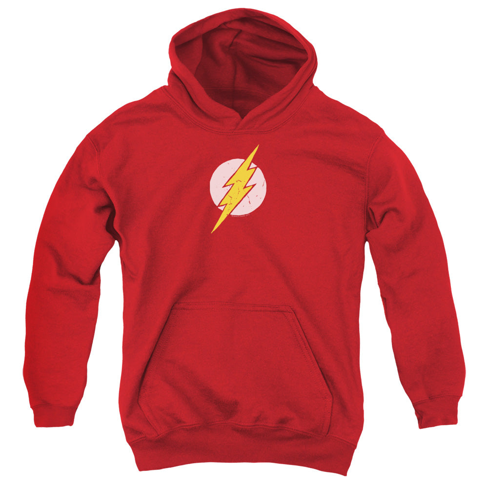 Justice League Rough Flash Kids Youth Hoodie Red Officially Licensed