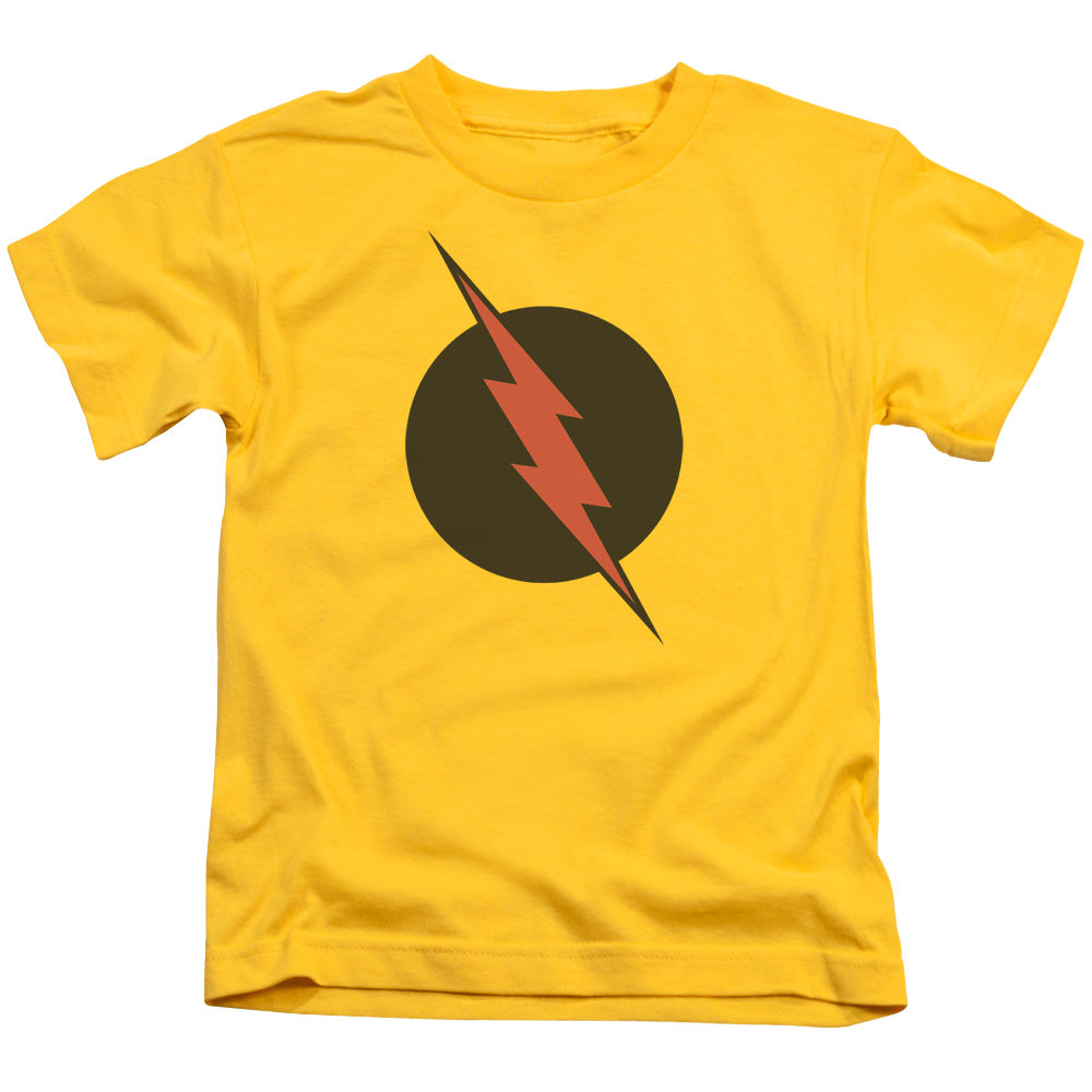Justice League Reverse Flash Juvenile Kids Youth T Shirt Yellow Officially Licensed