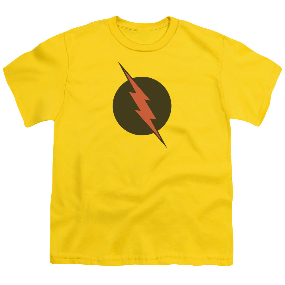 Justice League Reverse Flash Kids Youth T Shirt Yellow Officially Licensed