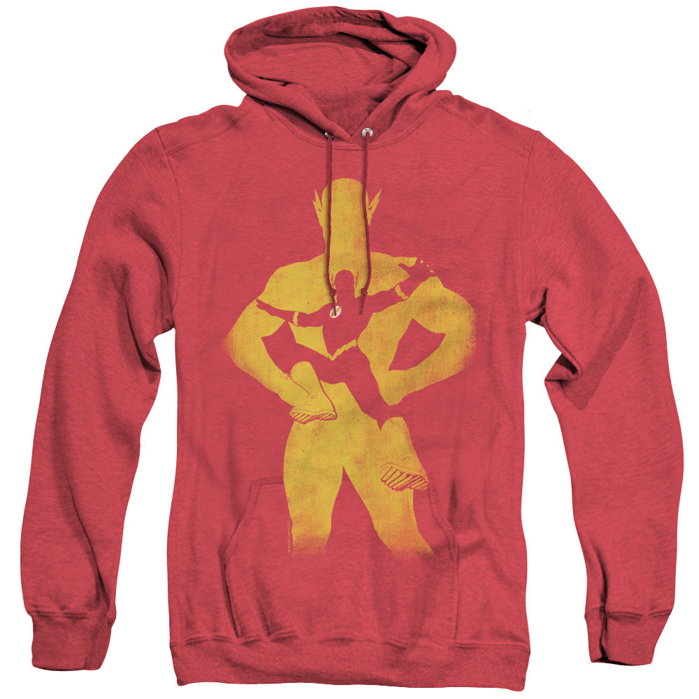 Justice League Of America Flash Knockout Heather Mens Hoodie Red Officially Licensed