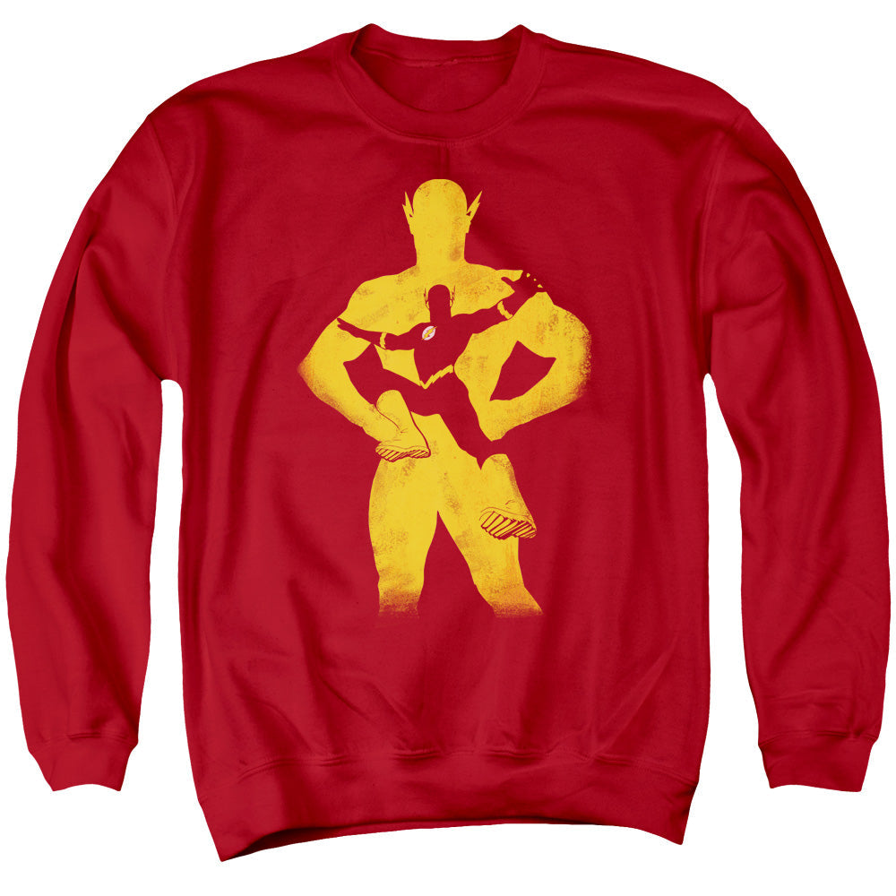 Justice League Flash Knockout Mens Crewneck Sweatshirt Red Officially Licensed