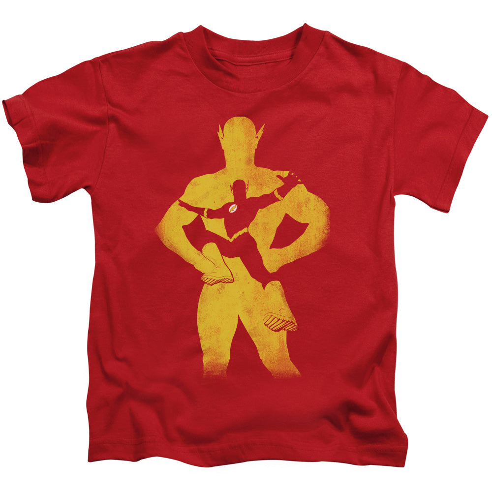Justice League Flash Knockout Juvenile Kids Youth T Shirt Red Officially Licensed