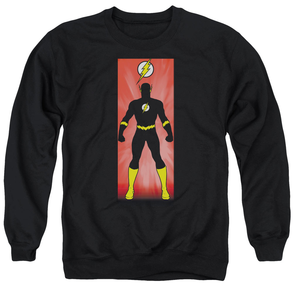 Justice League Flash Block Mens Crewneck Sweatshirt Black Officially Licensed