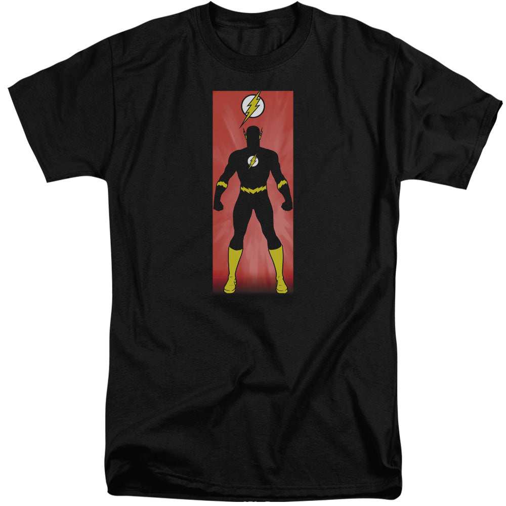 Justice League Of America Flash Block Mens Tall T Shirt Black Officially Licensed