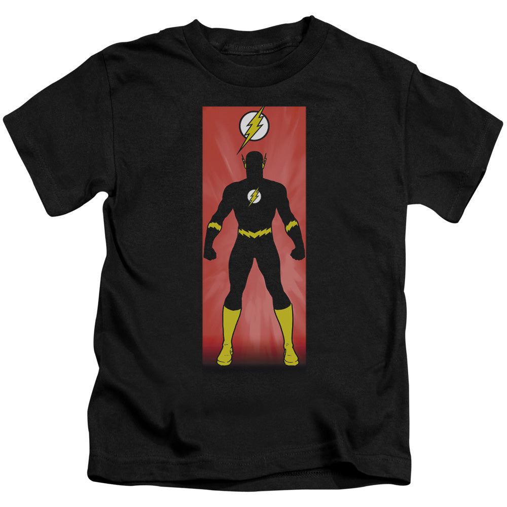 Justice League Flash Block Juvenile Kids Youth T Shirt Black Officially Licensed