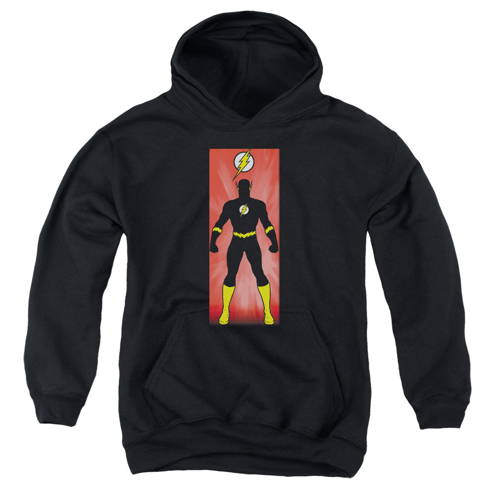 Justice League Flash Block Kids Youth Hoodie Black Officially Licensed