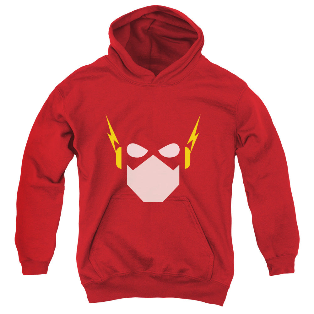 Justice League Flash Head Kids Youth Hoodie Red Officially Licensed