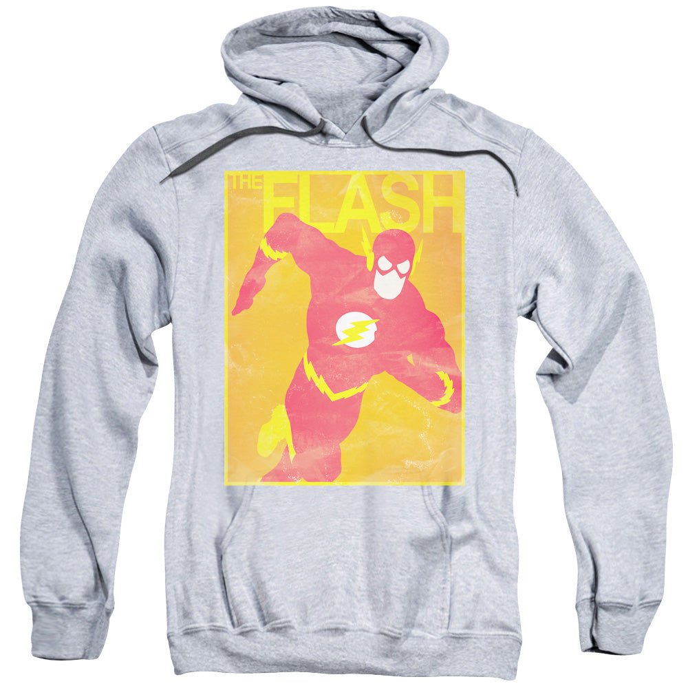 Justice League Simple Flash Poster Mens Hoodie Athletic Heather Officially Licensed