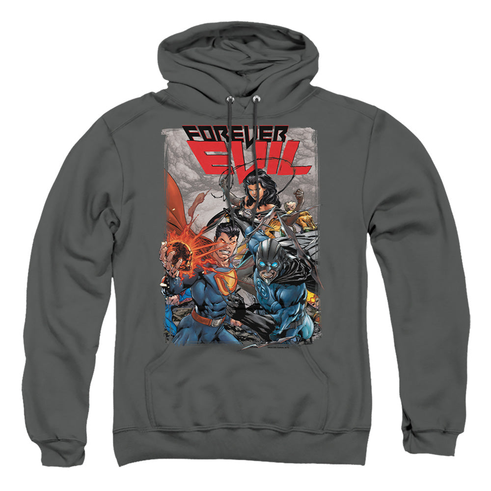 Justice League Of America Crime Syndicate Mens Hoodie Charcoal Officially Licensed
