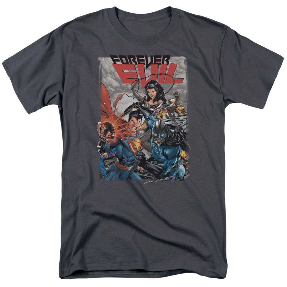 Justice League Of America Crime Syndicate Mens T Shirt Charcoal Officially Licensed